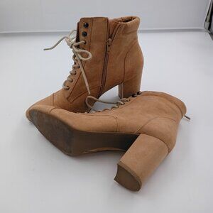 Madden Girl, Justine Boots, Camel, Women's Size 10